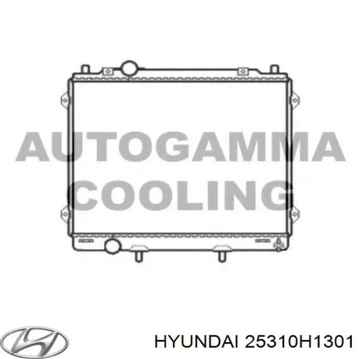 25310H1301 Hyundai/Kia радіатор охолодження двигуна