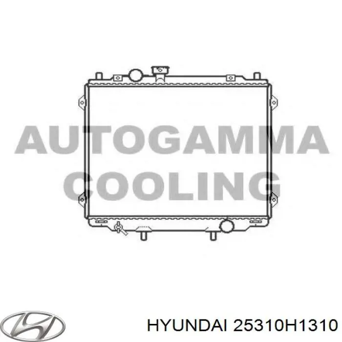 Радіатор 25310H1310 Hyundai/Kia