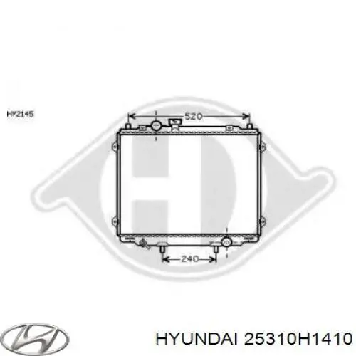 25310H1310 Hyundai/Kia Радіатор охолодження двигуна