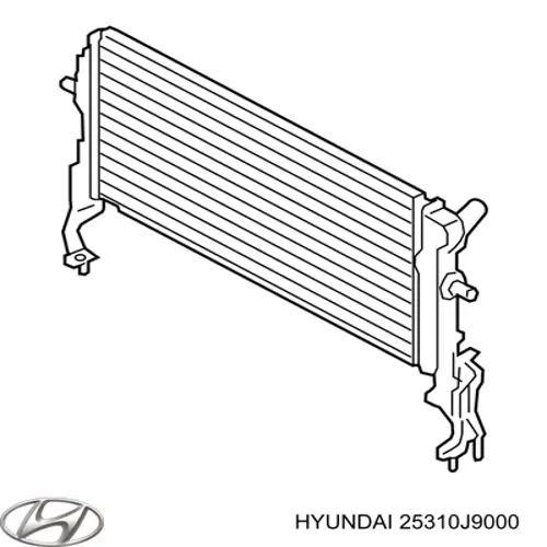 Радіатор охолодження двигуна на Hyundai Kona OS