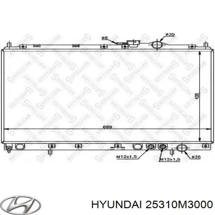 Радіатор 25310M3000 Hyundai/Kia