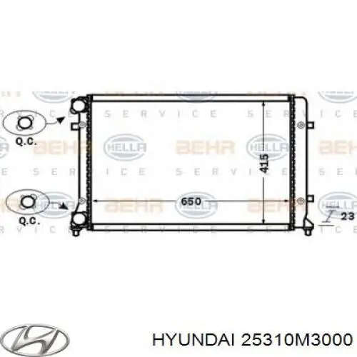 Купити 25310M3000 Hyundai/Kia Радіатор двигуна