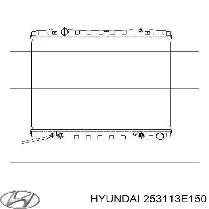 Купити 253113E150 Hyundai/Kia Радіатор двигуна