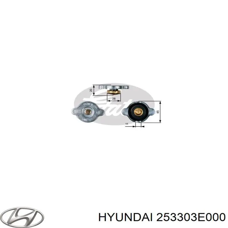Купити 253303E000 Hyundai/Kia Кришка радіатора