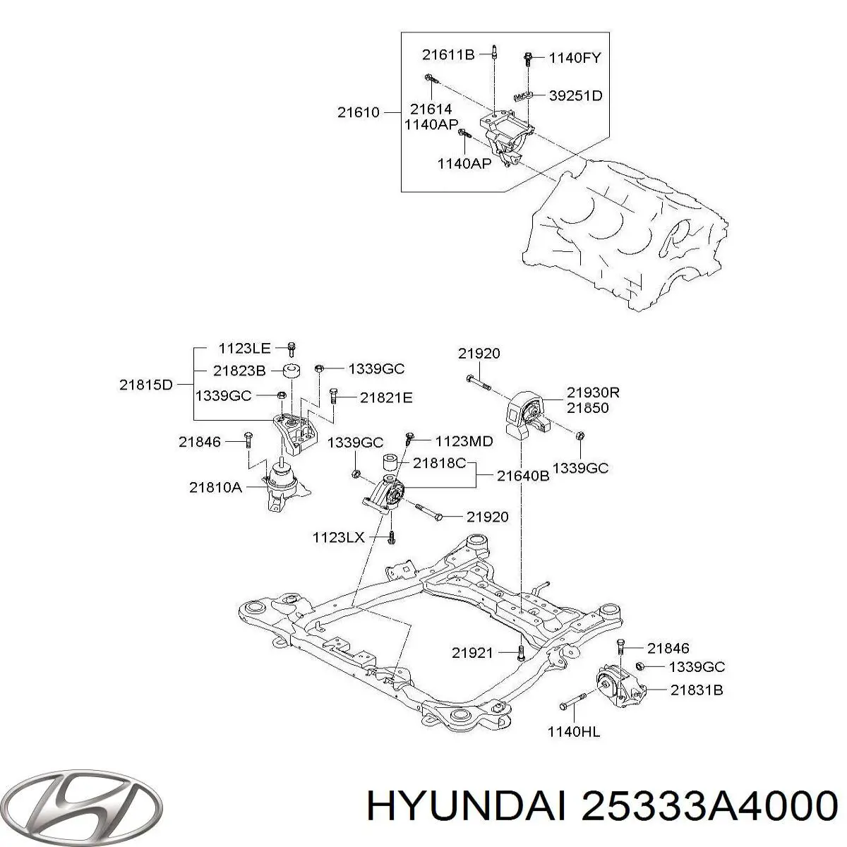  Hyundai/Kia 25333A4000 ціна, від 14.63 USD