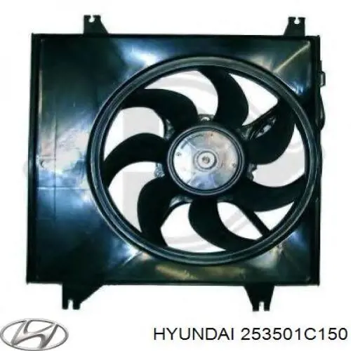 Дифузор (кожух) радіатора охолодження Hyundai/Kia 253501C150 ціна, від 47.91 USD