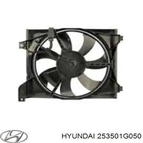 253501G050 Hyundai/Kia дифузор (кожух радіатора охолодження)