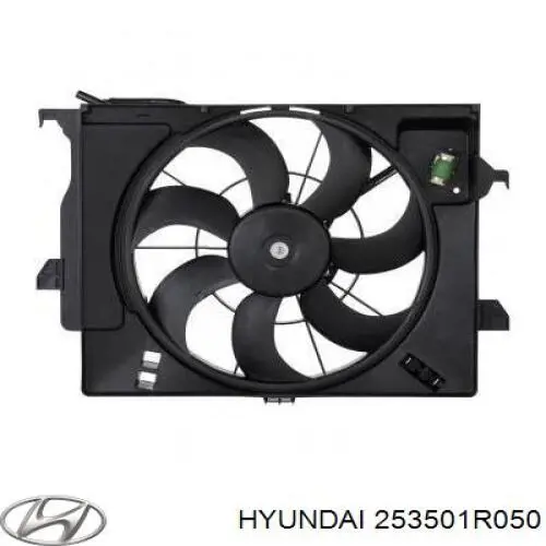 253501R050 Hyundai/Kia Дифузор (кожух) радіатора охолодження