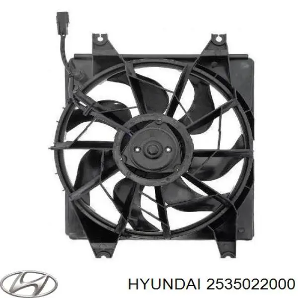 2535022000 Hyundai/Kia дифузор (кожух радіатора охолодження)