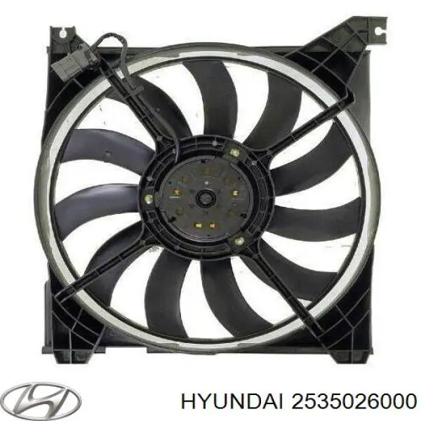 2535026000 Hyundai/Kia дифузор (кожух радіатора охолодження)