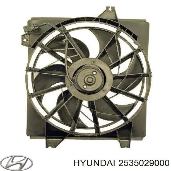 2535029000 Hyundai/Kia дифузор (кожух радіатора охолодження)