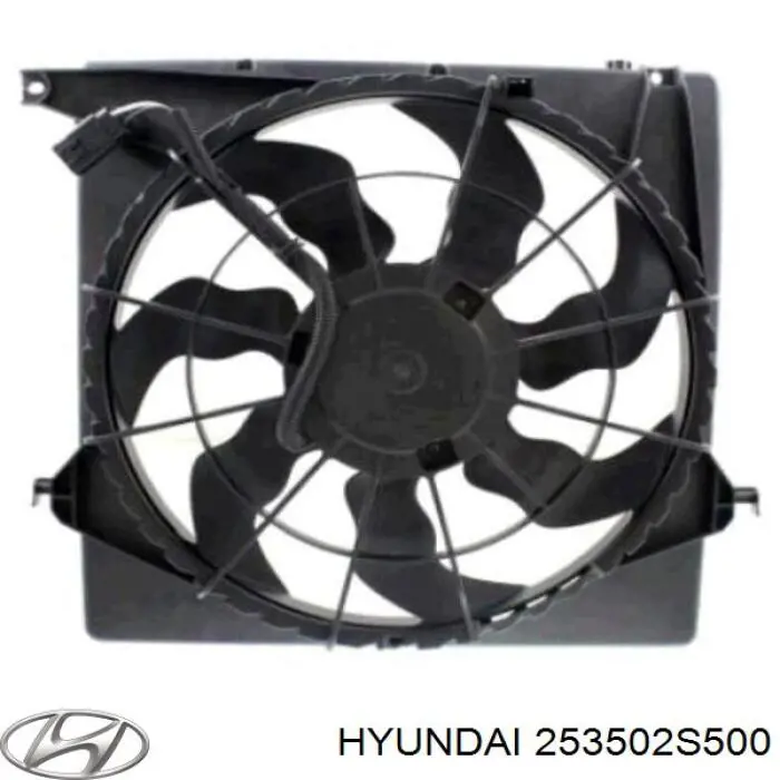 Дифузор (кожух) радіатора охолодження Hyundai/Kia 253502S500 ціна, від 25.08 USD