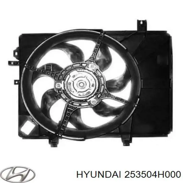 253504H000 Hyundai/Kia дифузор (кожух радіатора охолодження)