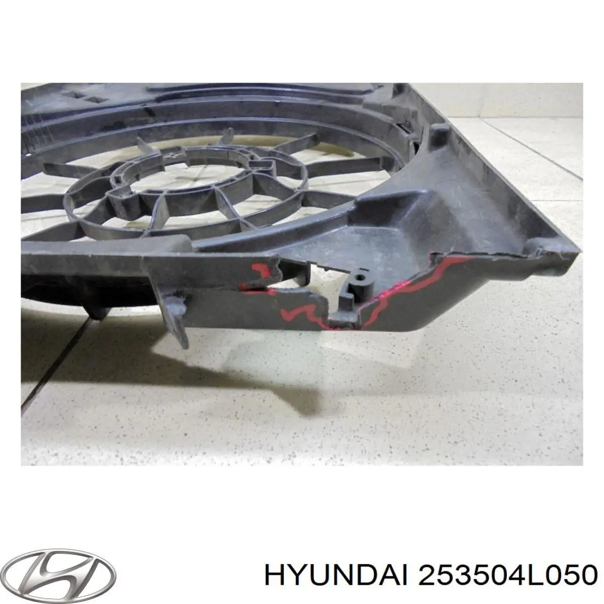 253504L050 Hyundai/Kia Облицювання рамки радіатора