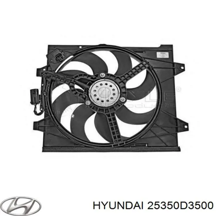 25350D3500 Hyundai/Kia Облицювання рамки радіатора