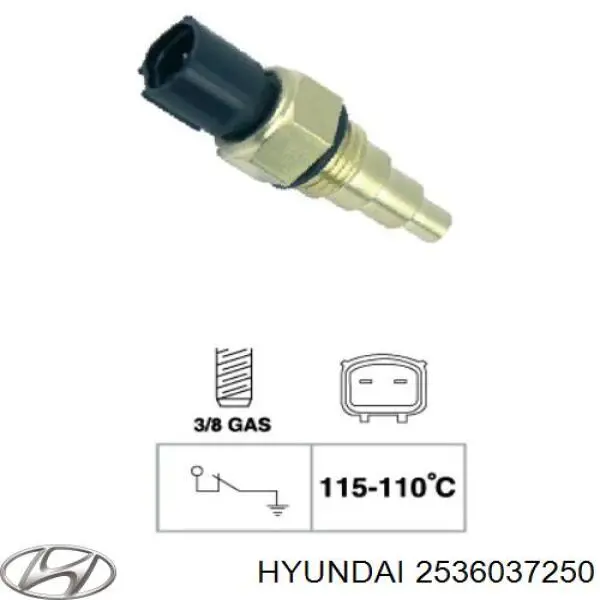  Датчик включення вентилятора Hyundai Sonata 3