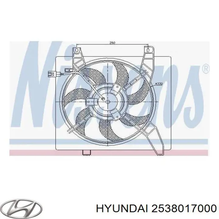  Дифузор радіатора охолодження, в зборі з двигуном і крильчаткою Hyundai Matrix 