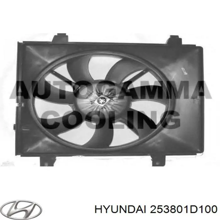 Вентилятор/крильчатка радіатора охолодження Hyundai/Kia 253801D100 ціна, від 64.99 USD