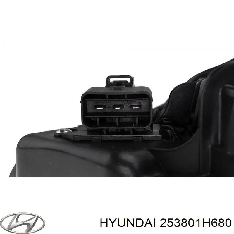 253801H680 Hyundai/Kia Дифузор радіатора охолодження, в зборі з мотором і крильчаткою