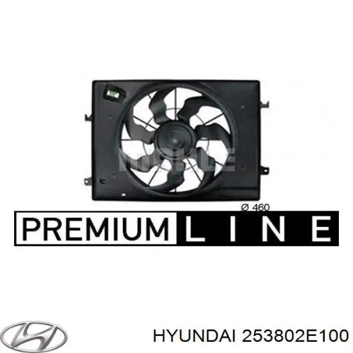  Вентилятор охолодження радіатора Hyundai Tucson 1