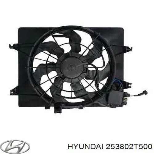 Купити 253802T500 HCC Дифузор радіатора охолодження, в зборі з двигуном і крильчаткою