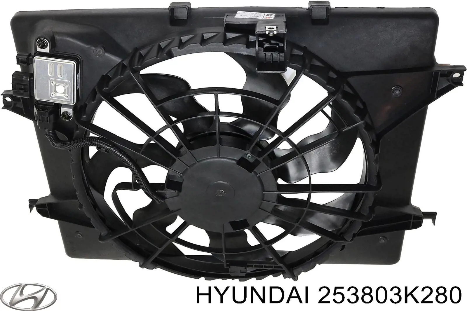 Дифузор радіатора охолодження, в зборі з двигуном і крильчаткою Hyundai/Kia 253803K280 ціна, від 74.59 USD