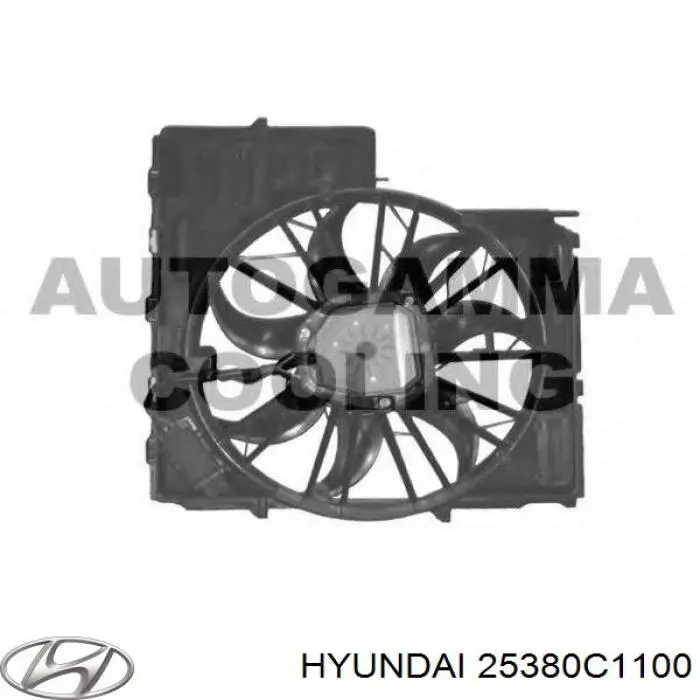 Вентилятор радіатора Hyundai Sonata VII седан (LF) (2014 - 2023) ціна, від 257.95 USD