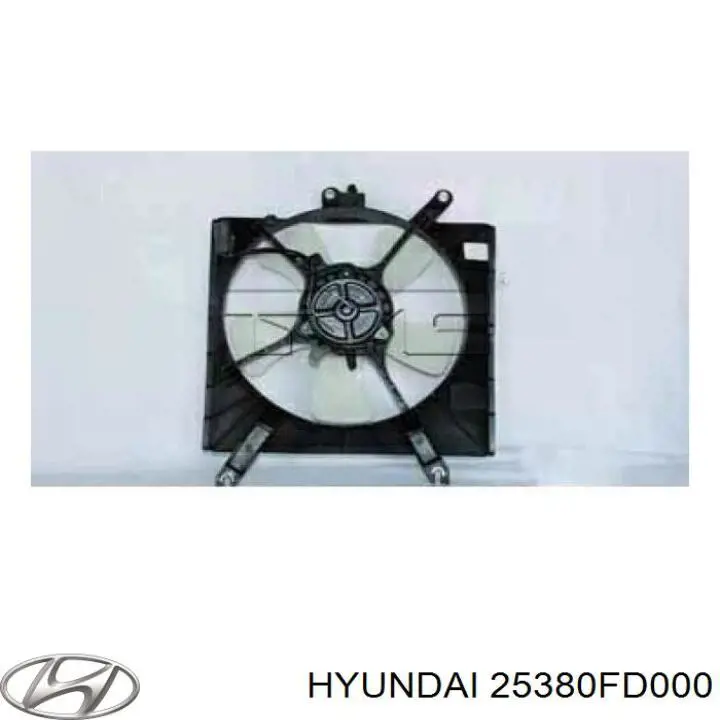 25380FD000 Hyundai/Kia дифузор (кожух радіатора охолодження)
