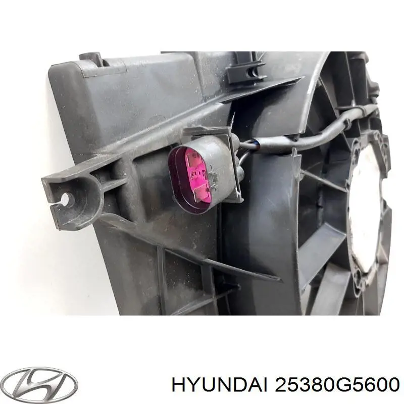 Купити 25380G5600 Hyundai/Kia Дифузор радіатора охолодження, в зборі з двигуном і крильчаткою