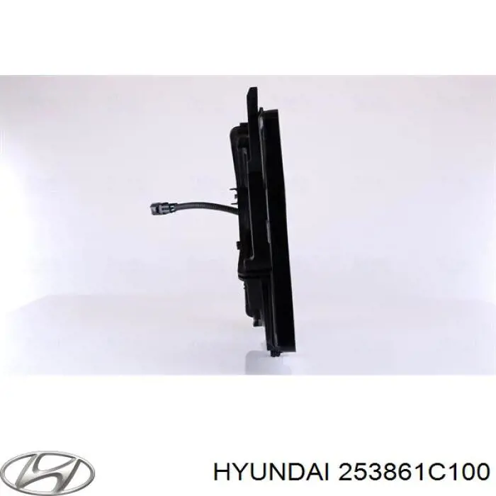 Купити 253861C100 Hyundai/Kia Дифузор радіатора охолодження, в зборі з двигуном і крильчаткою