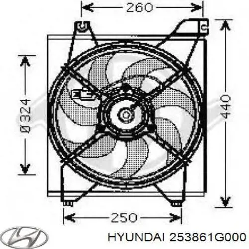  253861G000 Hyundai/Kia