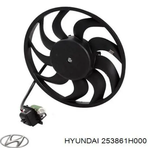 Вентилятор/крильчатка радіатора охолодження Hyundai I30 (FD) (Хендай Ай 30)