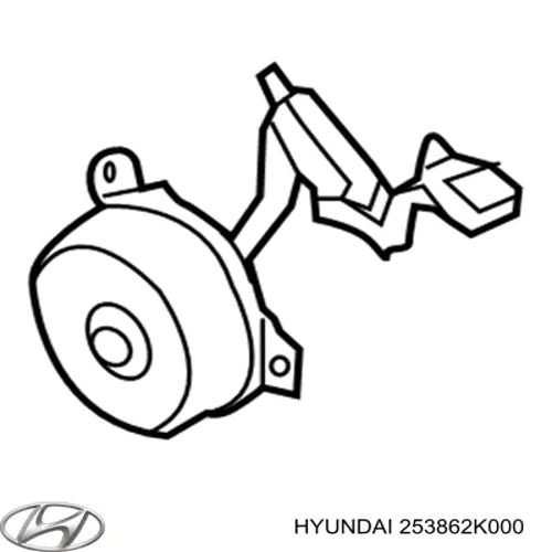 253862K000 Hyundai/Kia Електродвигун вентилятора системи охолодження