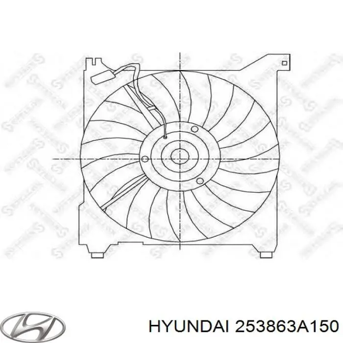 Двигун вентилятора системи охолодження Hyundai/Kia 253863A150 ціна, від 61.62 USD