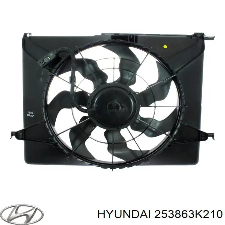253863K210 Hyundai/Kia двигун вентилятора системи охолодження
