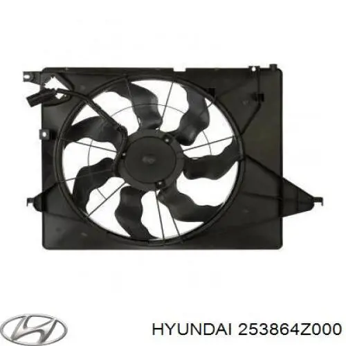 Купити 253864Z000 Hyundai/Kia Двигун вентилятора системи охолодження