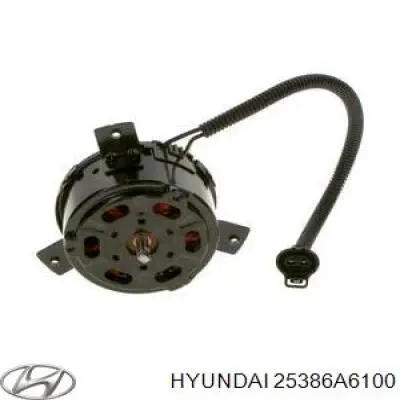 25386A6100 Hyundai/Kia Електродвигун вентилятора системи охолодження