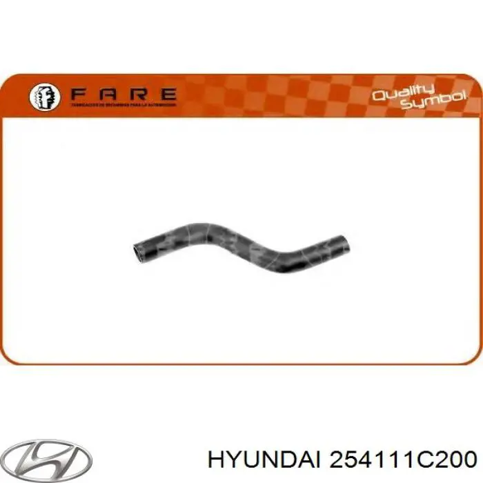 Купити 254111C200 Hyundai/Kia Шланг/патрубок радіатора охолодження, верхній