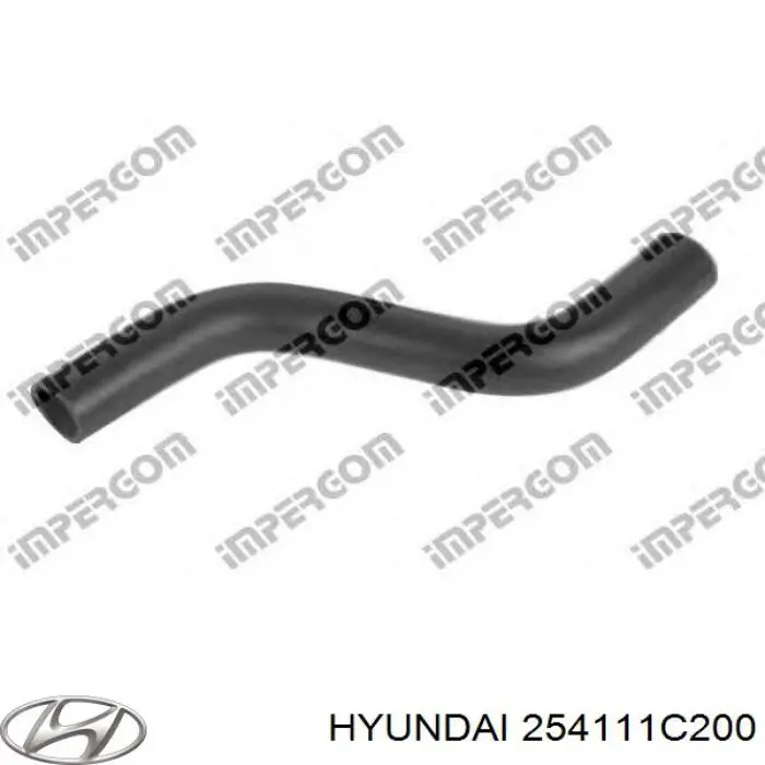 Шланг/патрубок радіатора охолодження, верхній 254111C200 Hyundai/Kia