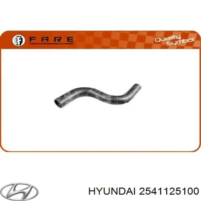 Патрубок системи охолодження Hyundai/Kia 2541125100 ціна, від 4.75 USD
