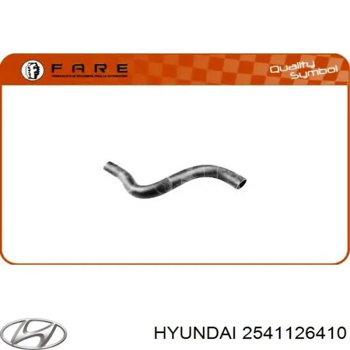 2541126410 Hyundai/Kia Шланг/патрубок радіатора охолодження, верхній