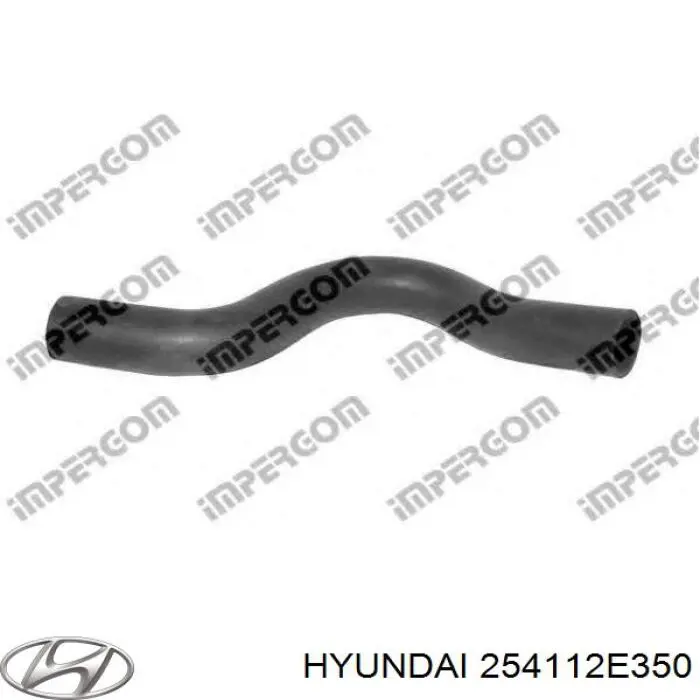 254112E350 Hyundai/Kia шланг/патрубок радіатора охолодження, верхній