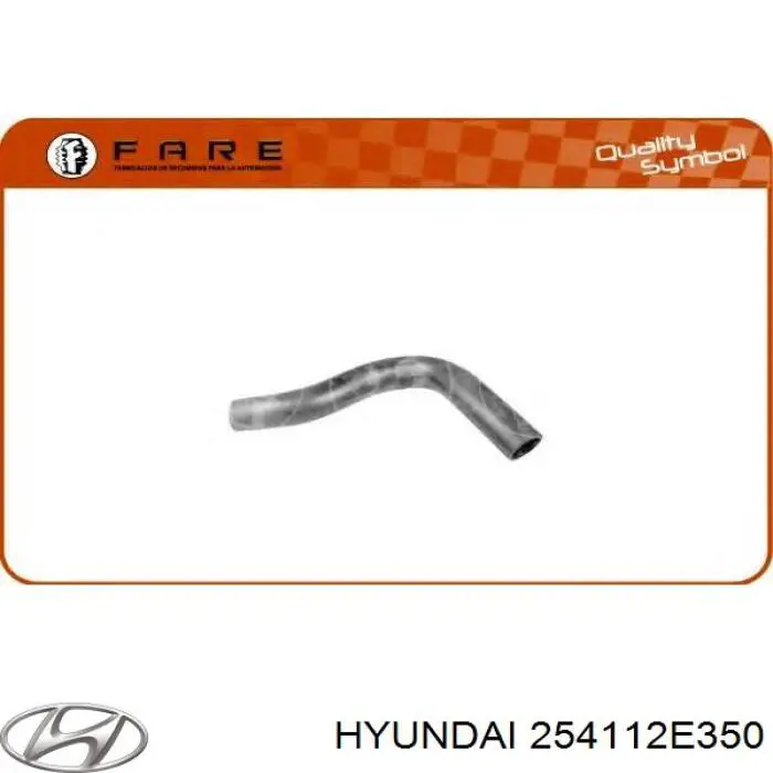 Купити 254112E350 Hyundai/Kia Шланг/патрубок радіатора охолодження, верхній