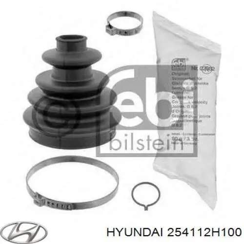 Купити 254112H100 Hyundai/Kia Шланг/патрубок радіатора охолодження, верхній