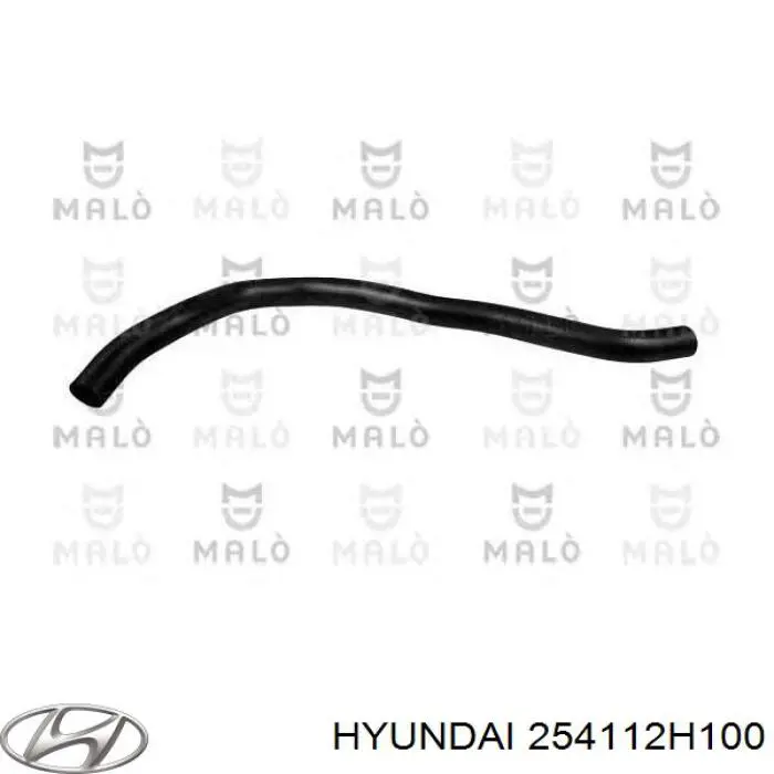 Шланг/патрубок радіатора охолодження, верхній Hyundai/Kia 254112H100 ціна, від 34.22 USD