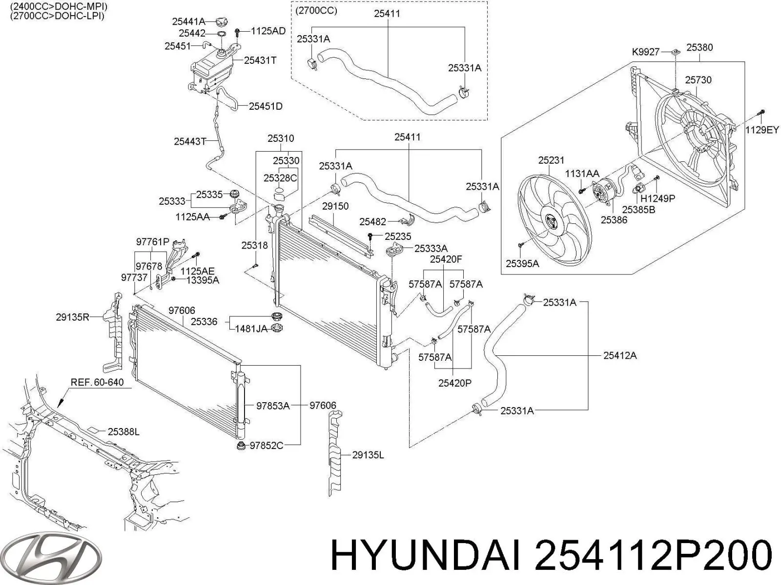  254112P200 Hyundai/Kia