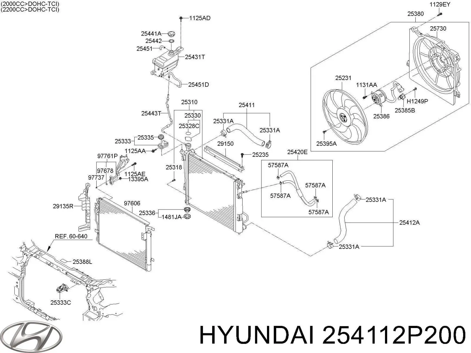  Hyundai/Kia 254112P200 ціна, від 15.22 USD