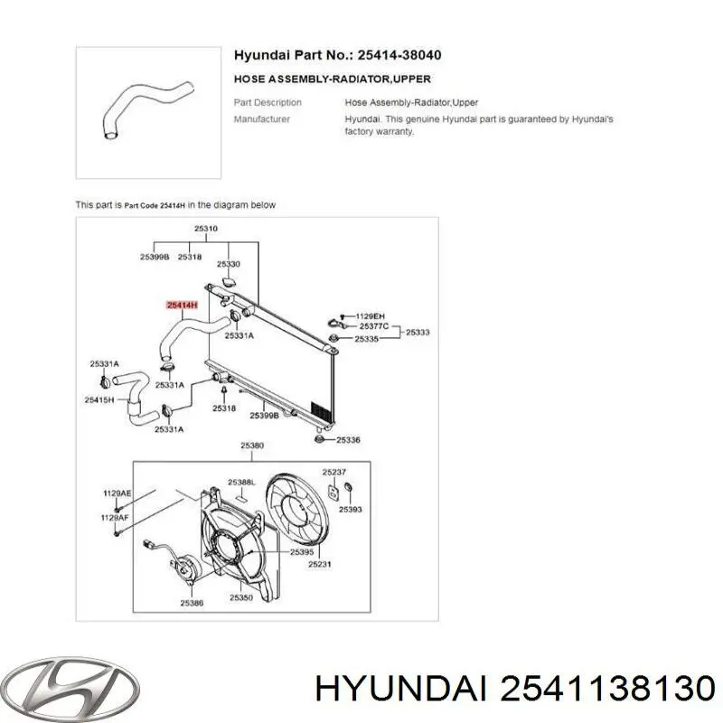  2541138130 Hyundai/Kia