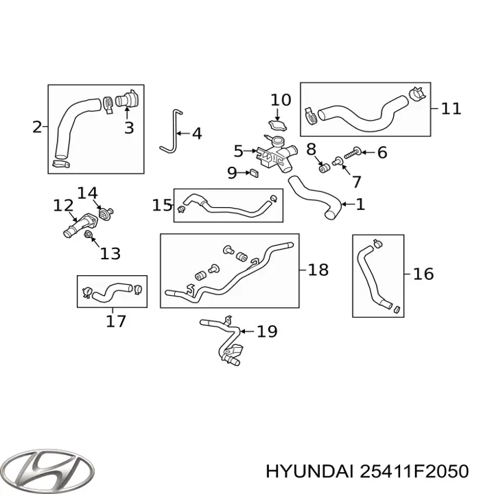 25411F2050 Hyundai/Kia 