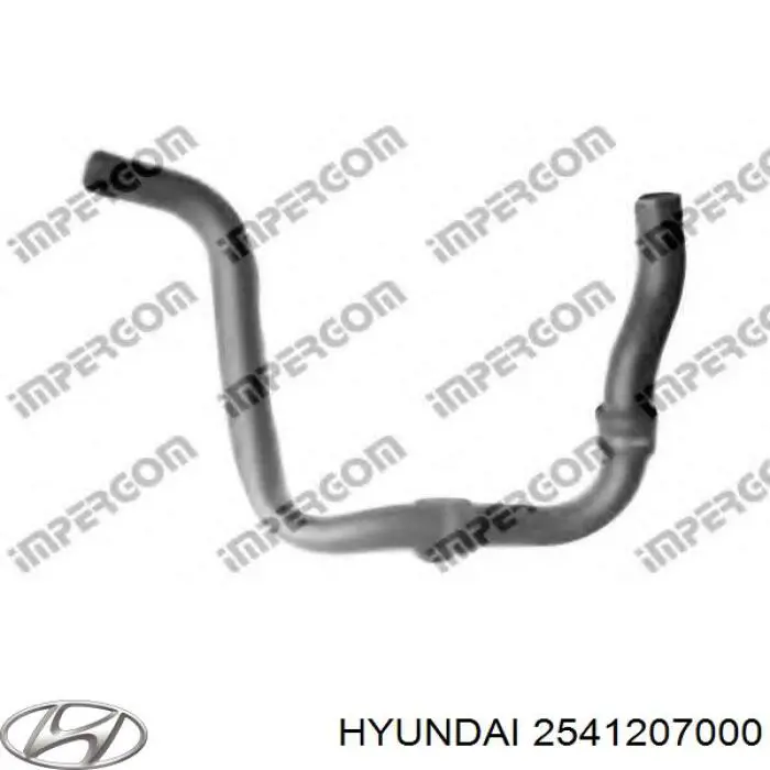 Шланг/патрубок радіатора охолодження, нижній Hyundai/Kia 2541207000 ціна, від 15.58 USD